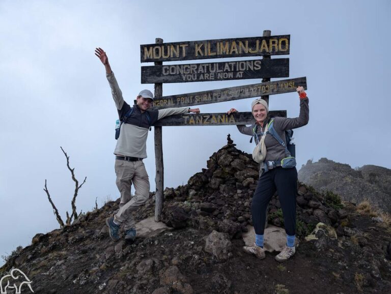 Beklimming Kilimanjaro Shira peak bereikt door Eline en Ken