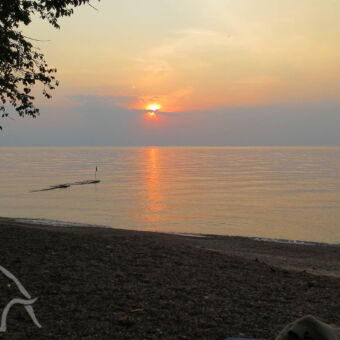 zonsondergang Zonsondergang boven het Tanganyika meer