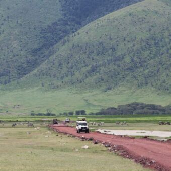 In de Ngorongoro krater reiservaring safari Tanzania