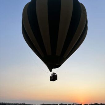 luchtballom safari boven de Serengeti Tanzania