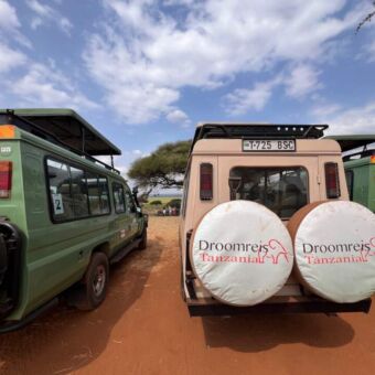 safari auto van droomreis tanzania bij een picknick plek