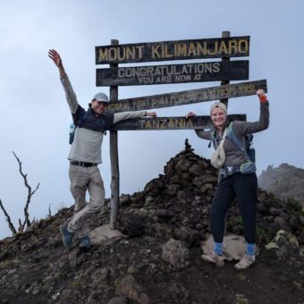 Beklimming Kilimanjaro Shira peak bereikt door Eline en Ken
